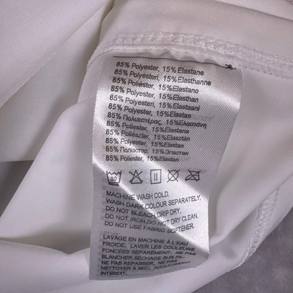 Baleaf UPF 50+ Long Sleeve Quarter Zip Swim Tunic Rash Guard Womens White Large